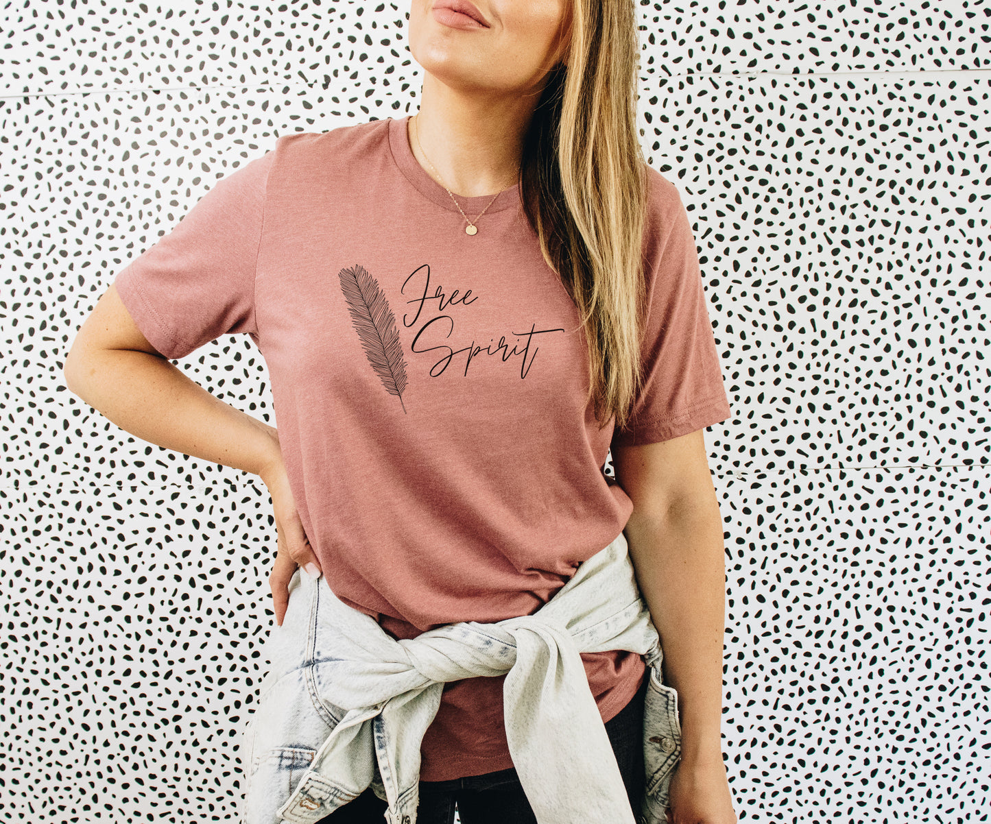 Free Spirit Feather Tee