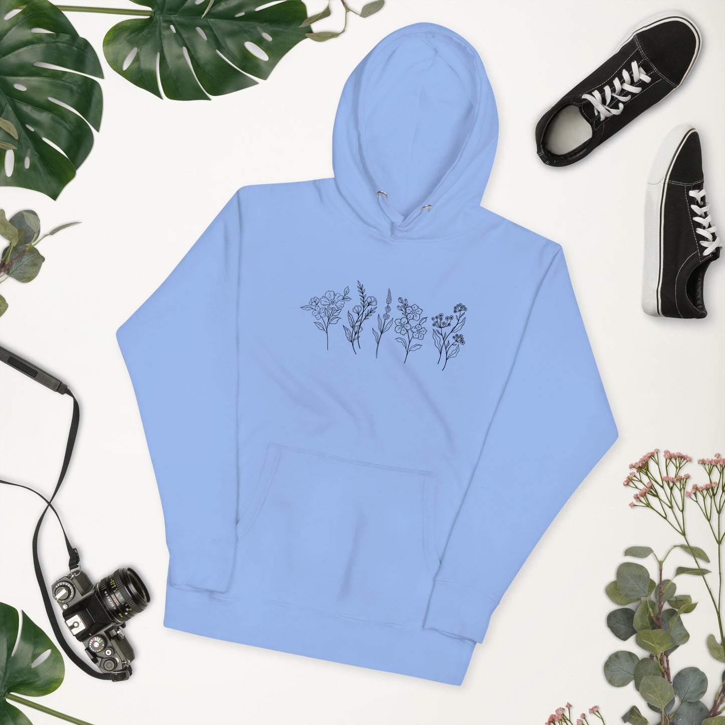 Floral Line Hoodie