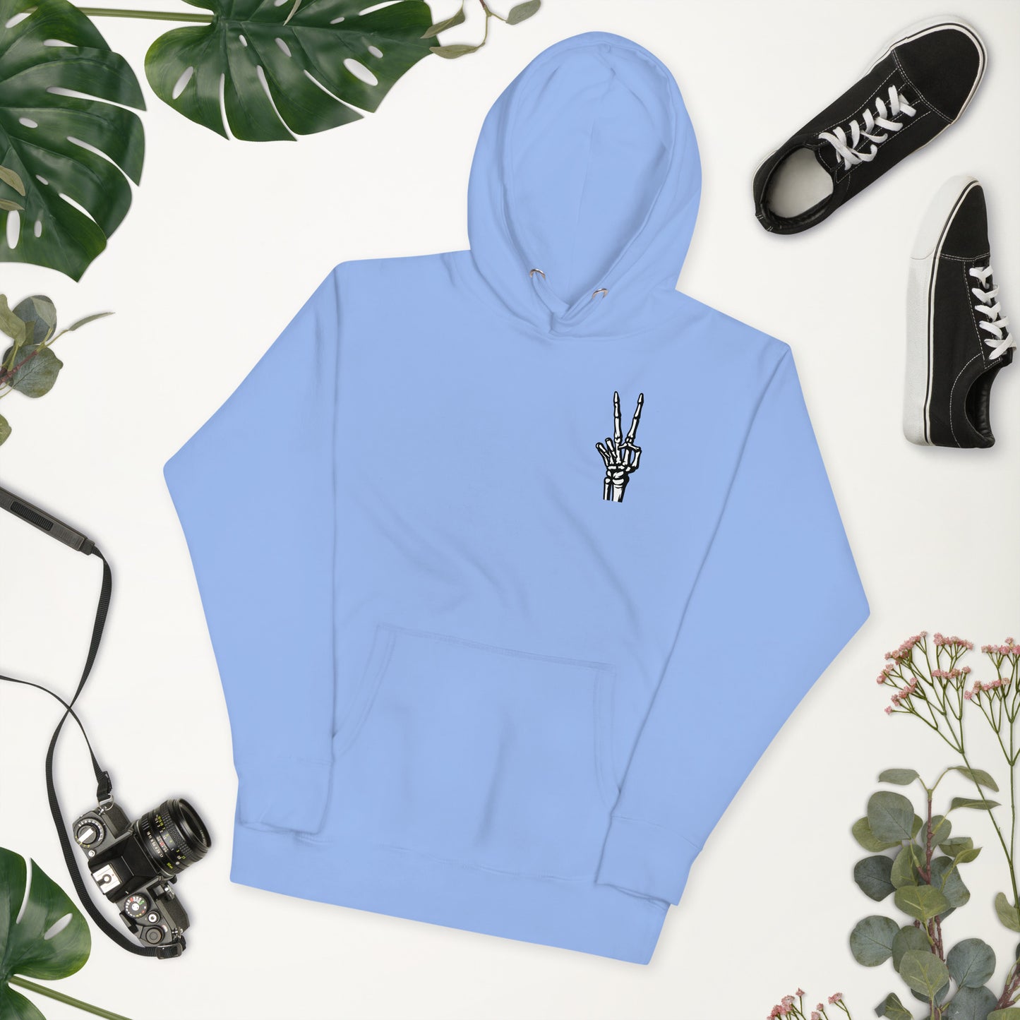 Skelly Peace Sign Hoodie