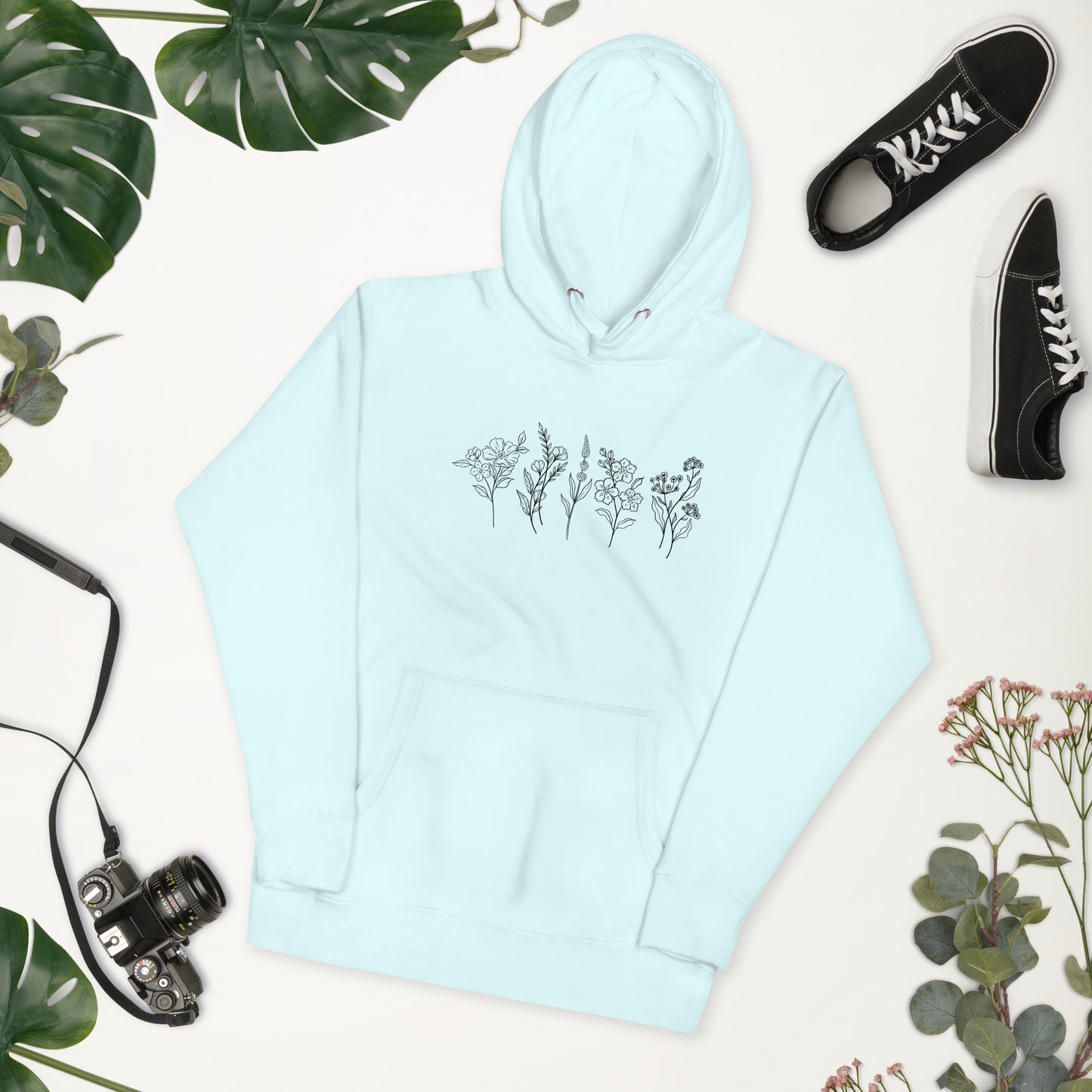 Floral Line Hoodie