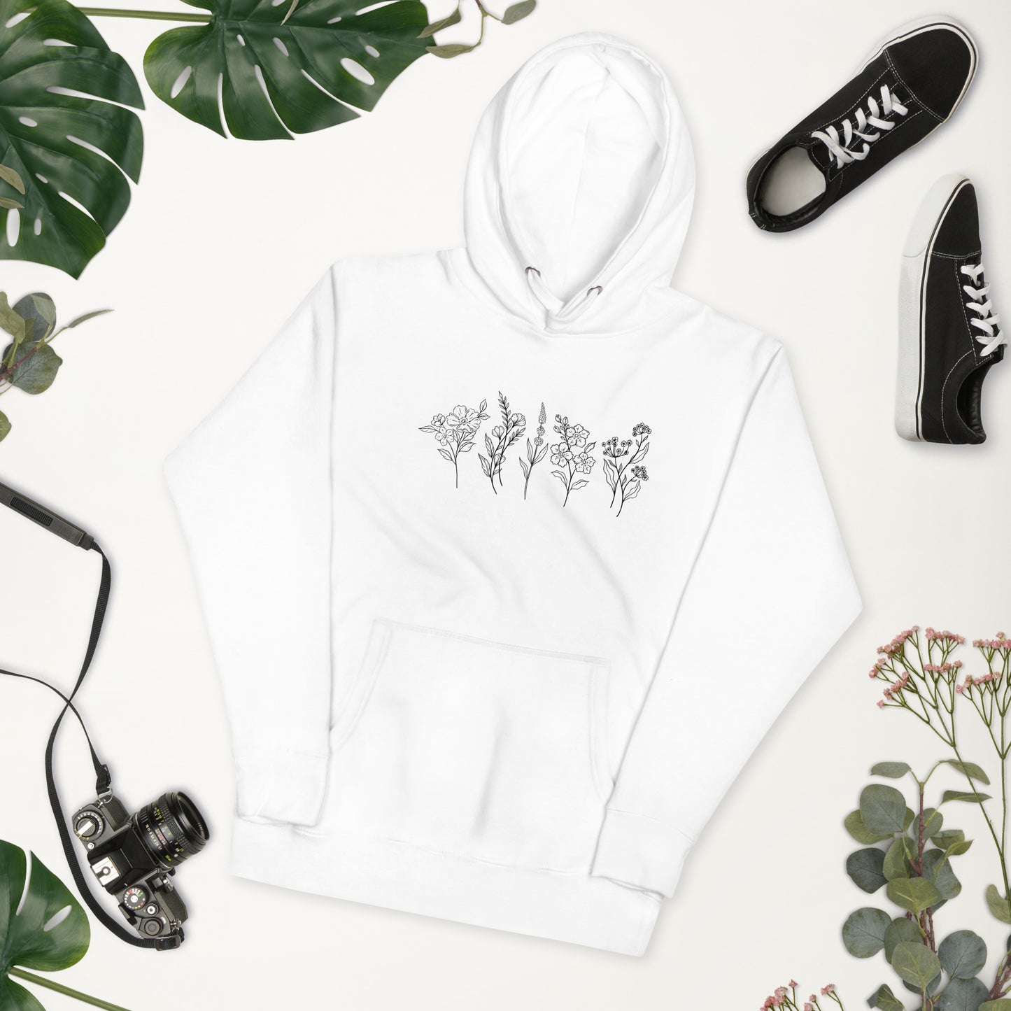 Floral Line Hoodie